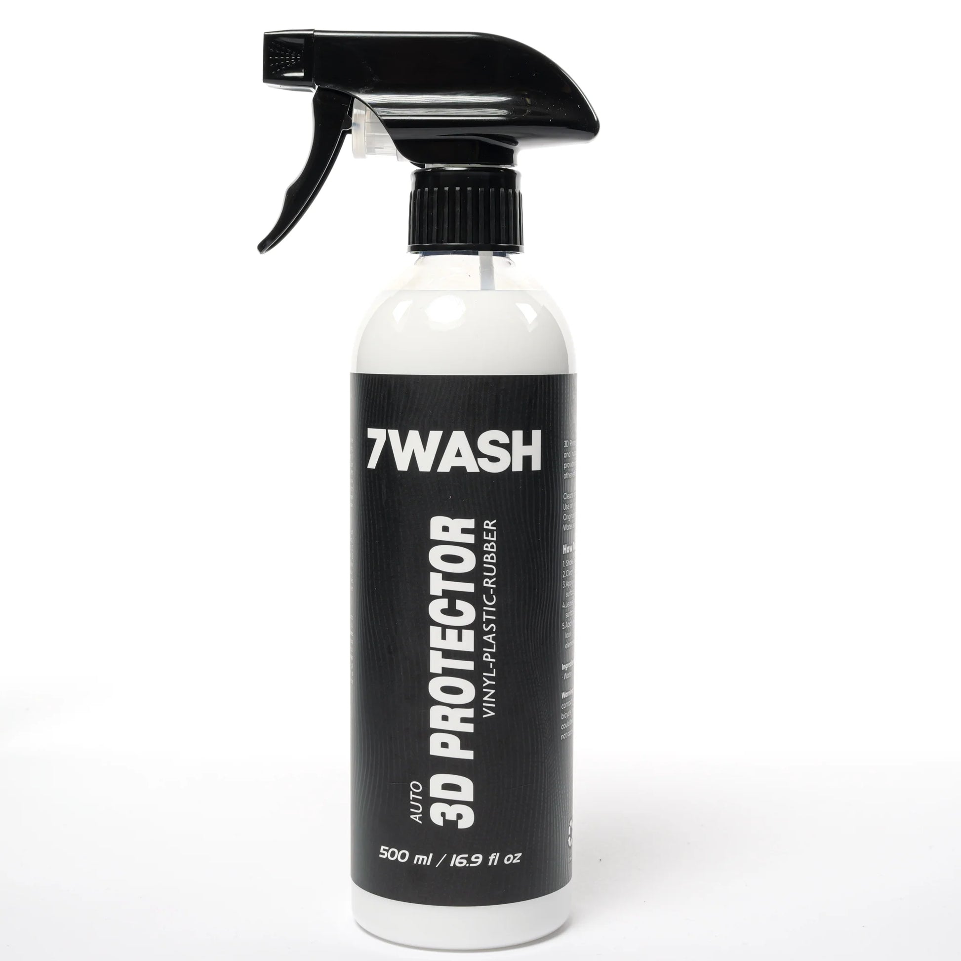 7Wash 3D Protector Kunststoff und Gummipflege Spray für Auto Innenraum und Vinyl Oberflächen