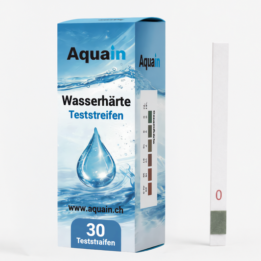 Aquain Wasserhärte Teststreifen °dH / °fH – Schnelltest für Wasserhärte