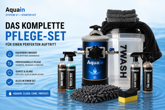 Aquain V1 Premium Starter Kit für Autowäsche & Fahrzeugpflege